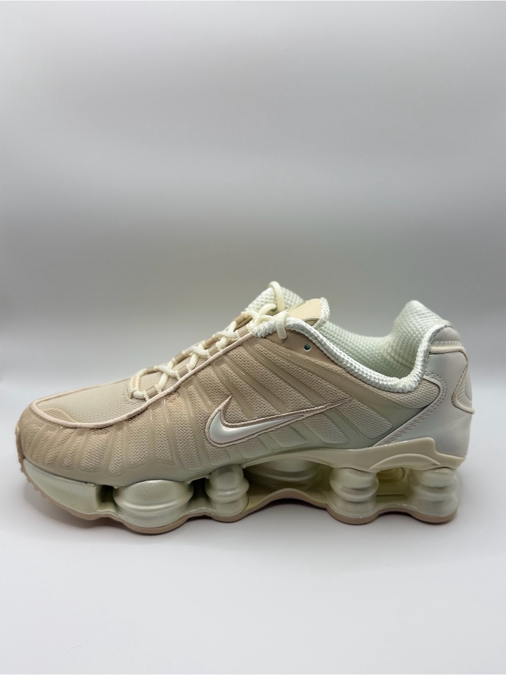 Nike Men's Shox Sneakers - Cream/Off-White
